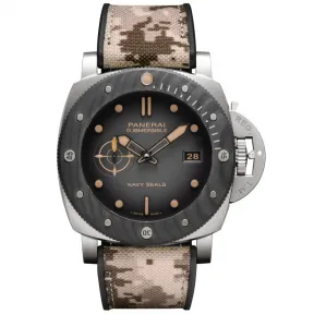 沛纳海/Panerai Submersible Navy SEALs Titanio 47MM  自动机械机芯 男表 PAM01669