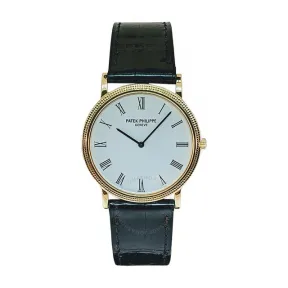 百达翡丽/Patek Philippe Calatrava系列 33 MM 18kt 黄金 手动机械机芯 中性表 3520-DJ-001