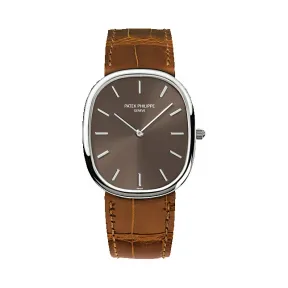 百达翡丽/Patek Philippe Golden Ellipse 系列 18k白金 自动机械机芯 男表 3738-100G-012