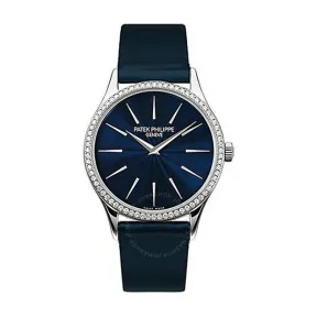 百达翡丽/Patek Philippe Calatrava系列 33 MM 18kt 白金 手动机械机芯 女表 4896-G-001