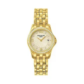 百达翡丽/Patek Philippe 卡拉特拉瓦 Calatrava 系列 18kt黄金 石英机芯  4906-101J