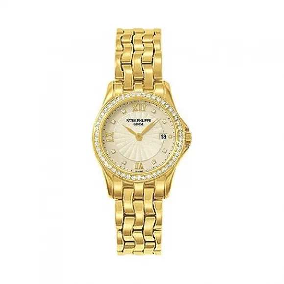 百达翡丽/Patek Philippe 卡拉特拉瓦 Calatrava 系列 18kt黄金 石英机芯  4906-101J