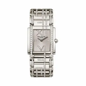 百达翡丽/Patek Philippe TWENTY 4系列 白金 石英机芯 女表 4910-48G-001