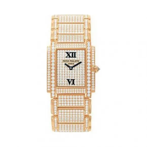 百达翡丽/Patek Philippe TWENTY 4系列 玫瑰金 石英机芯 女表 4910-50R-001