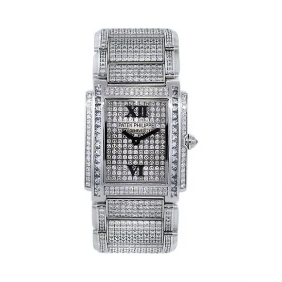 百达翡丽/Patek Philippe TWENTY 4系列 白金 石英机芯 女表 4910-51G-001