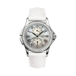 百达翡丽/Patek Philippe 古典表系列 18k白金镶钻 手动机械机芯 女表 4934G-001