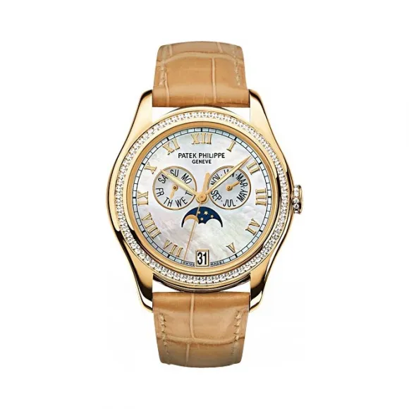 百达翡丽/Patek Philippe 复杂功能时计 Complications 系列 18k黄金镶钻 自动机械机芯 女表 4936J-001