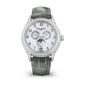 百达翡丽/Patek Philippe 复杂功能时计 Complications 系列 白金 自动机械机芯 女表 4948G-010