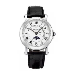 百达翡丽/Patek Philippe Perpetual Calendar系列 36 MM 18kt 白金 自动机械机芯 男表 5059-G-001