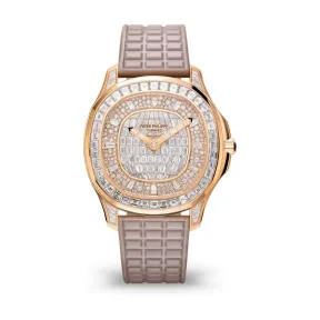 百达翡丽/Patek Philippe Aquanaut 系列 玫瑰金 自动机械机芯 女表 5062-450R-001