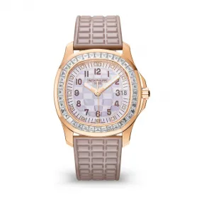 百达翡丽/Patek Philippe Aquanaut 系列 玫瑰金 自动机械机芯 女表 5072R-001