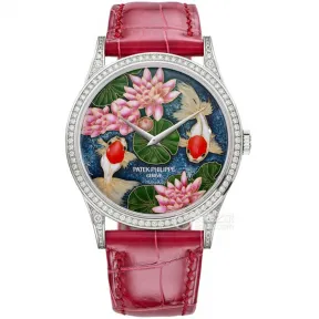 百达翡丽/Patek Philippe 珍稀工艺   自动机械 女表 5077-100G-74