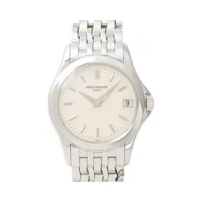 百达翡丽/Patek Philippe 卡拉特拉瓦 Calatrava 系列 白金 自动机械机芯 男表 5107-1G-001
