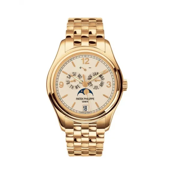 百达翡丽/Patek Philippe 复杂功能时计 Complications 系列 18k黄金 自动机械机芯 男表 5146-1J-001