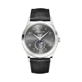 百达翡丽/Patek Philippe 复杂功能时计 Complications 系列 18k白金 自动机械机芯 男表 5396G-014