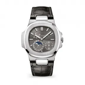 百达翡丽/Patek Philippe Nautilus 运动 鹦鹉螺 系列 白金 自动机械机芯 男表 5712G-001