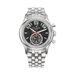 百达翡丽/Patek Philippe 复杂功能时计 Complications 系列 不锈钢 自动机械机芯 男表 5960-1A-010