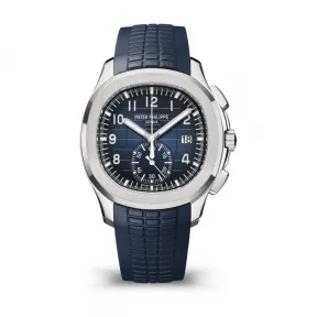 百达翡丽/Patek Philippe AQUANAUT系列 42.2MM 18k白金 自动机械 男表 5968G-001