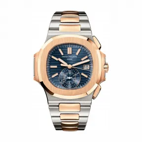 百达翡丽/Patek Philippe Nautilus 运动 鹦鹉螺 系列 精钢 玫瑰金 自动机械机芯 男表 5980-1AR-001