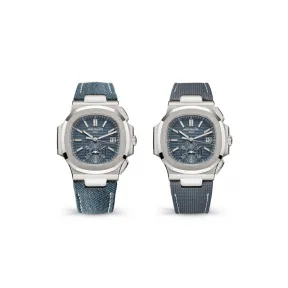 百达翡丽/Patek Philippe Nautilus 40.5 MM 白金 自动机械机芯 男表 5980-60G-001