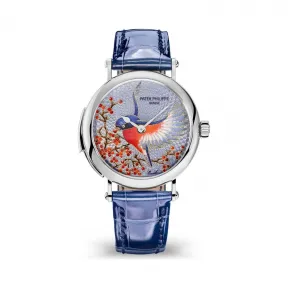 百达翡丽/Patek Philippe 珍稀工艺系列 18k白金 自动机械机芯  7000-50G-001