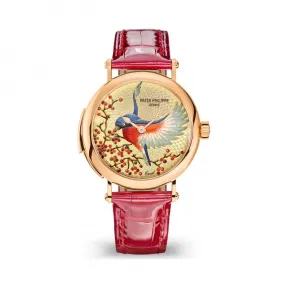 百达翡丽/Patek Philippe 珍稀工艺系列 18k黄金 自动机械机芯  7000-50R-001