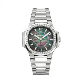 百达翡丽/Patek Philippe Nautilus 运动 鹦鹉螺 系列 不锈钢镶钻 自动机械机芯 女表 7008-1A-012