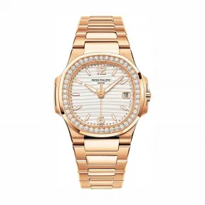 百达翡丽/Patek Philippe Nautilus 运动 鹦鹉螺 系列 玫瑰金 石英机芯 女表 7010-1R-011