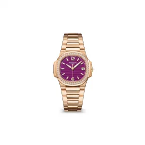 百达翡丽/Patek Philippe Nautilus 32 MM 玫瑰金 石英机芯 女表 7010-1R-013