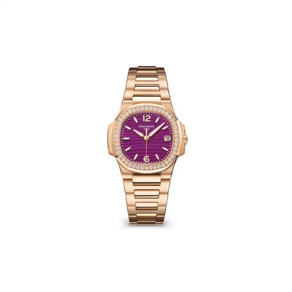 百达翡丽/Patek Philippe Nautilus 32 MM 玫瑰金 石英机芯 女表 7010-1R-013