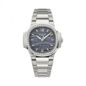 百达翡丽/Patek Philippe Nautilus 运动 鹦鹉螺 系列 不锈钢镶钻 自动机械机芯 女表 7018-1A-010