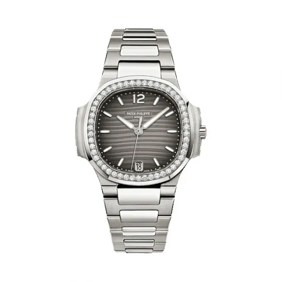 百达翡丽/Patek Philippe Nautilus 运动 鹦鹉螺 系列 不锈钢镶钻 自动机械机芯 女表 7018-1A-011
