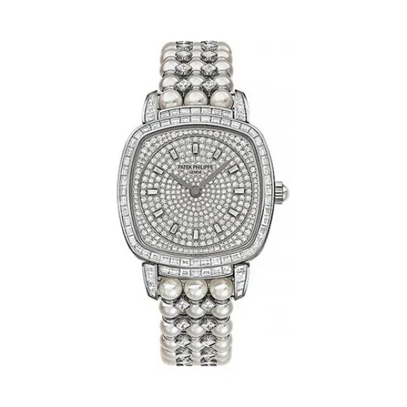 百达翡丽/Patek Philippe Gondolo系列 18k白金镶钻 手动机械机芯  7042-100G-001