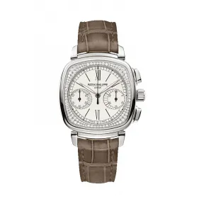 百达翡丽/Patek Philippe 复杂功能时计 Complications 系列 18k白金镶钻 手动机械机芯 女表 7071G-001