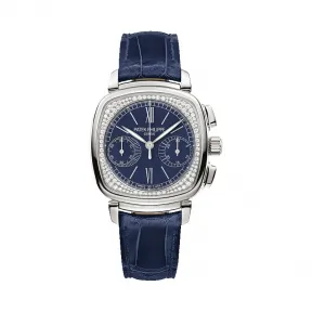 百达翡丽/Patek Philippe 复杂功能时计 Complications 系列 18k白金镶钻 手动机械机芯 女表 7071G-011
