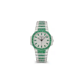 百达翡丽/Patek Philippe Nautilus 35.2 MM 白金 自动机械机芯 女表 7118-1453G-001