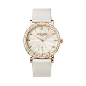 百达翡丽/Patek Philippe 古典表系列 18k玫瑰金镶钻 手动机械机芯 女表 7120R-001