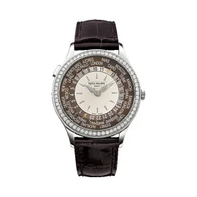 百达翡丽/Patek Philippe 复杂功能时计 Complications 系列 18k白金 自动机械机芯 女表 7130G-013