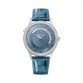 百达翡丽/Patek Philippe 复杂功能时计 Complications 系列 18k白金镶钻 自动机械机芯 女表 7130G-014