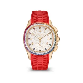 百达翡丽/Patek Philippe Aquanaut系列 39.9MM 玫瑰金 自动机械机芯 女表 7968-300R-001