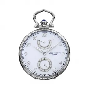 百达翡丽/Patek Philippe 怀表 Pocket 系列 白金 手动机械机芯  982-132G