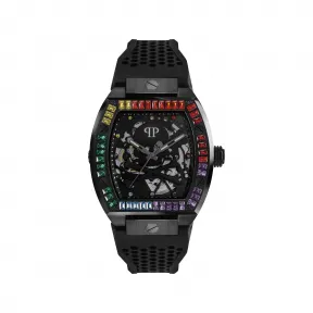 菲利普·普莱因/Philipp Plein 带水晶的 $KELETON 彩虹手表 109504-02-4-0