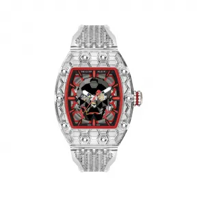 菲利普·普莱因/Philipp Plein ALLIGATOR CRYPTO KING 红色 CRY$TAL $LAYER 手表 122615-13-4-0