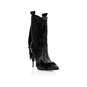 菲利普·普莱因/Philipp Plein 皮靴 Lo-Heels High Cowboy A19S-WSE0376-PLE009N-0202