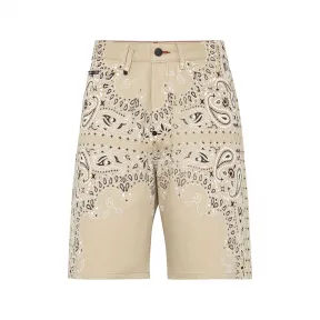 菲利普·普莱因/Philipp Plein 牛仔短裤佩斯利头巾 FACC-MDT3531-PDE004N-06