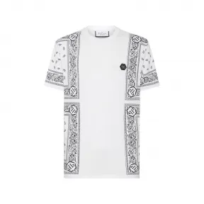 菲利普·普莱因/Philipp Plein T 恤圆领 SS 佩斯利头巾 FACC-MTK6355-PJY002N-01