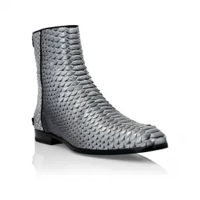 菲利普·普莱因/Philipp Plein 蟒蛇印花靴 Lo-Heels Mid PABS-MSE0189-PLE010N-70