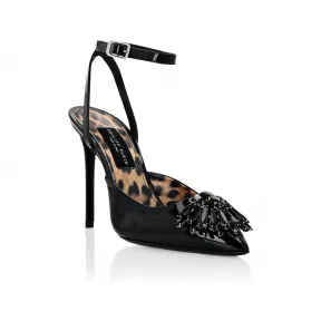 菲利普·普莱因/Philipp Plein 胸针露跟鞋 PACS-WSA0620-PLE077N-02