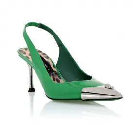 菲利普·普莱因/Philipp Plein Decollete 水晶骷髅低跟鞋 PACS-WSD0457-PLE077N-05