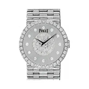 伯爵/Piaget 珠宝腕表系列 石英机芯 18k白金 女表 G0A09676